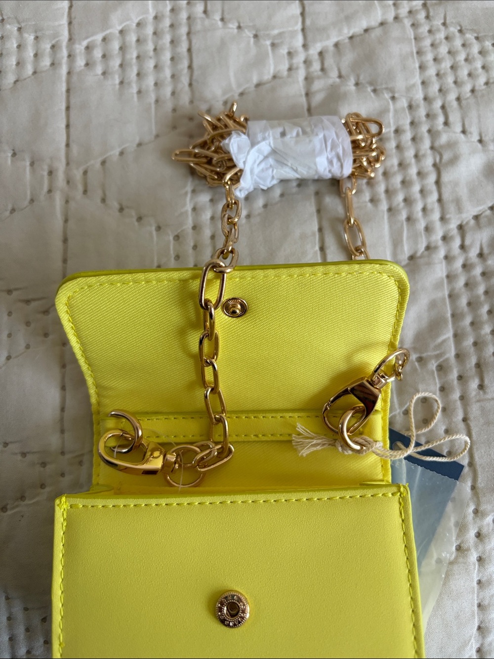 Universal Thread Neon Yellow Mini Card Wallet - Picture 4 of 5